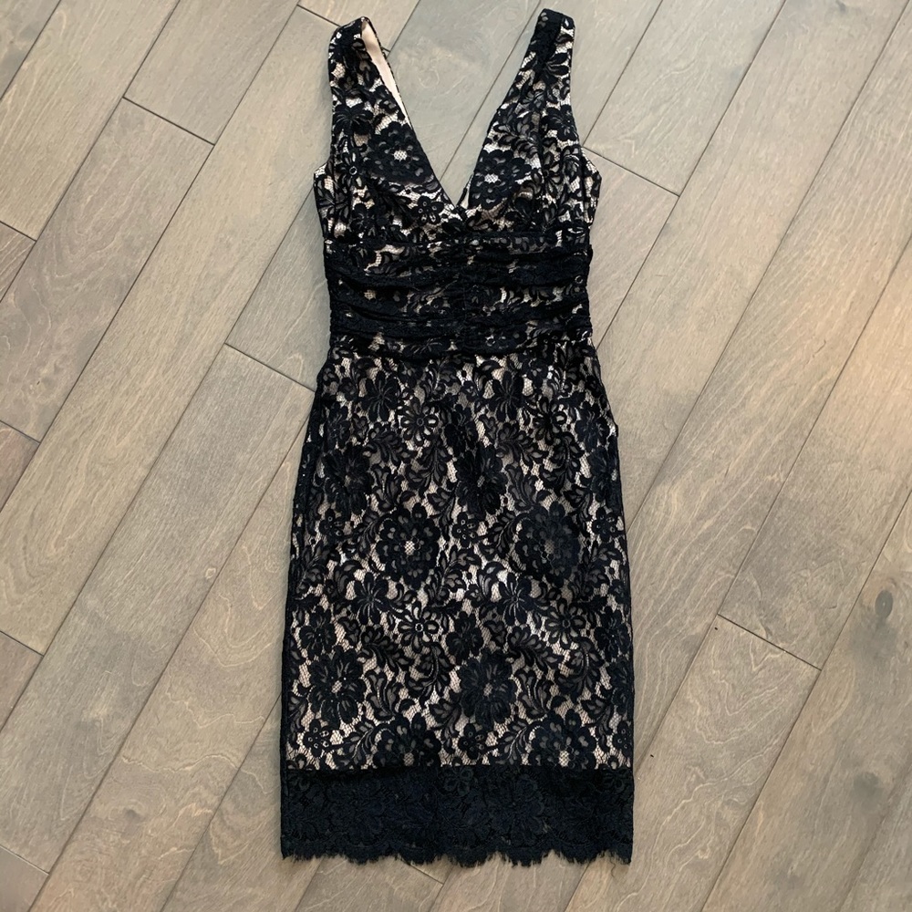 Black lace dress